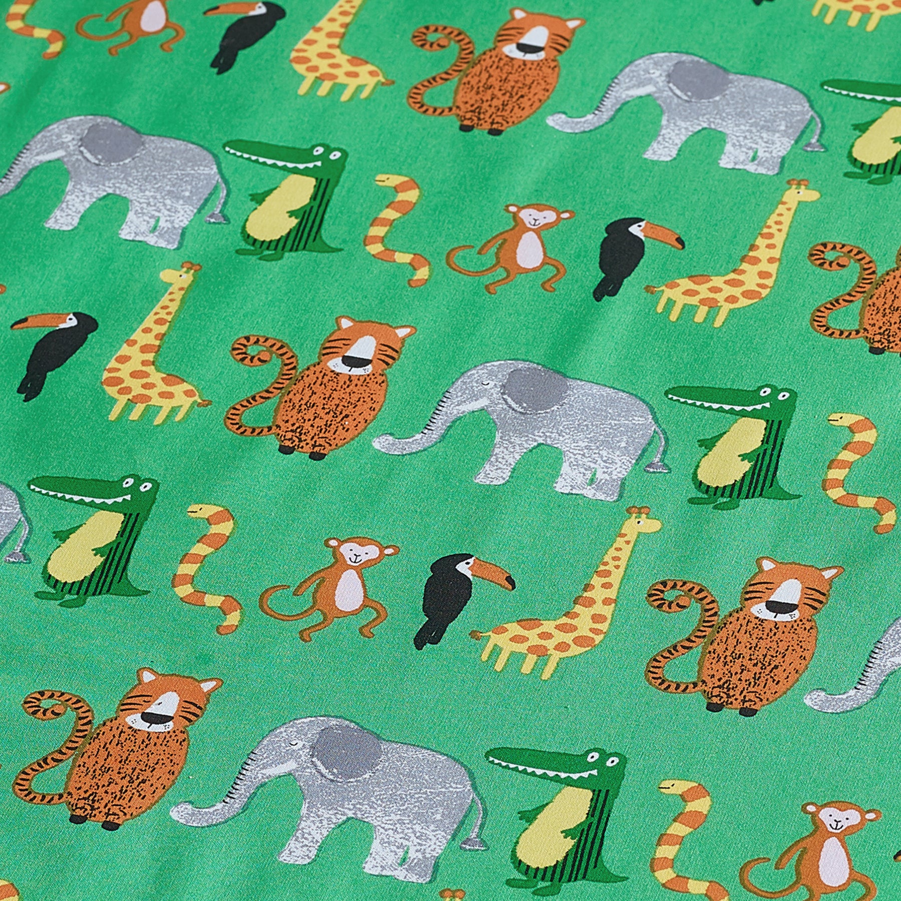 Catherine Lansfield Animal Magic Bed Linen Fitted Sheet Green