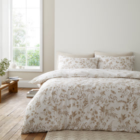 Bianca Thea Floral Duvet Cover Bedding Set Natural