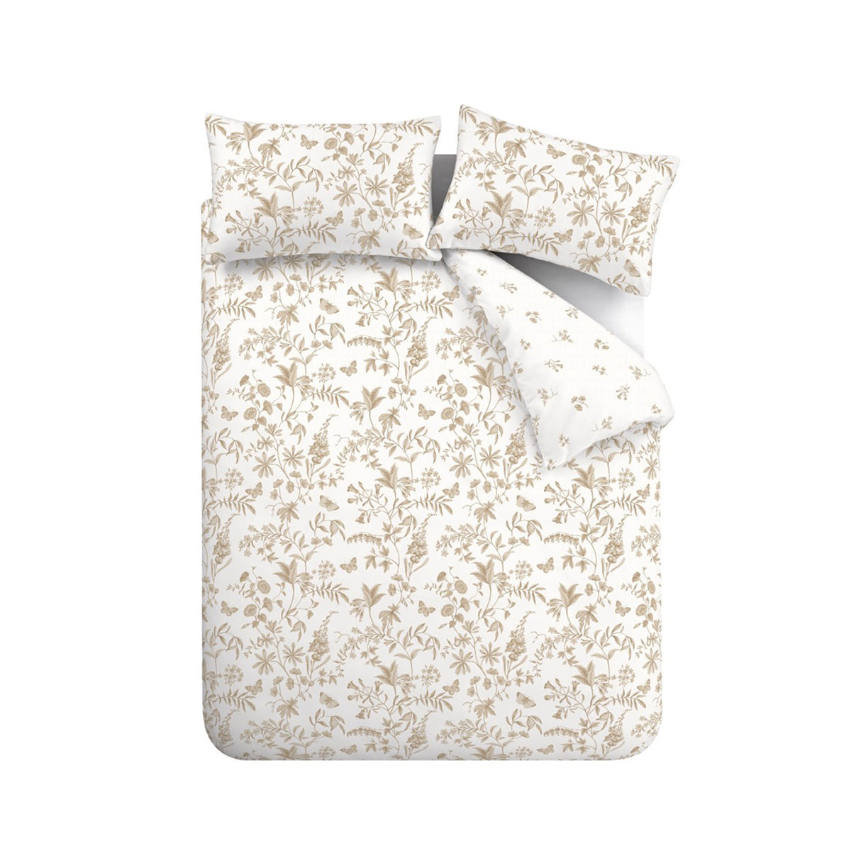 Bianca Thea Floral Duvet Cover Bedding Set Natural