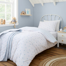 Bianca Mini Star And Stripes Duvet Cover Bedding Set Blue
