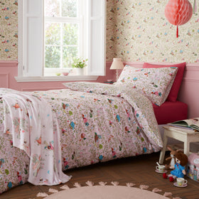 Belle and Boo Fairytale Duvet Cover Bedding Set Pink
