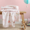 Belle and Boo Fairytale 150cm x 200cm Throw Pink