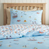 Belle and Boo Pirate Duvet Cover Bedding Set Blue