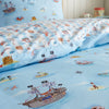 Belle and Boo Pirate Duvet Cover Bedding Set Blue
