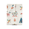Belle and Boo Christmas Fairground 150cm x 200cm Throw Cream