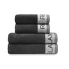 Catherine Lansfield Quick Dry Bale of Four Towels Black