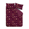 Catherine Lansfield Enchanted Witchcraft Duvet Cover Bedding Set Plum