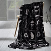 Catherine Lansfield Enchanted Witchcraft 130cm x 170cm Throw Black