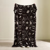 Catherine Lansfield Enchanted Witchcraft 130cm x 170cm Throw Black