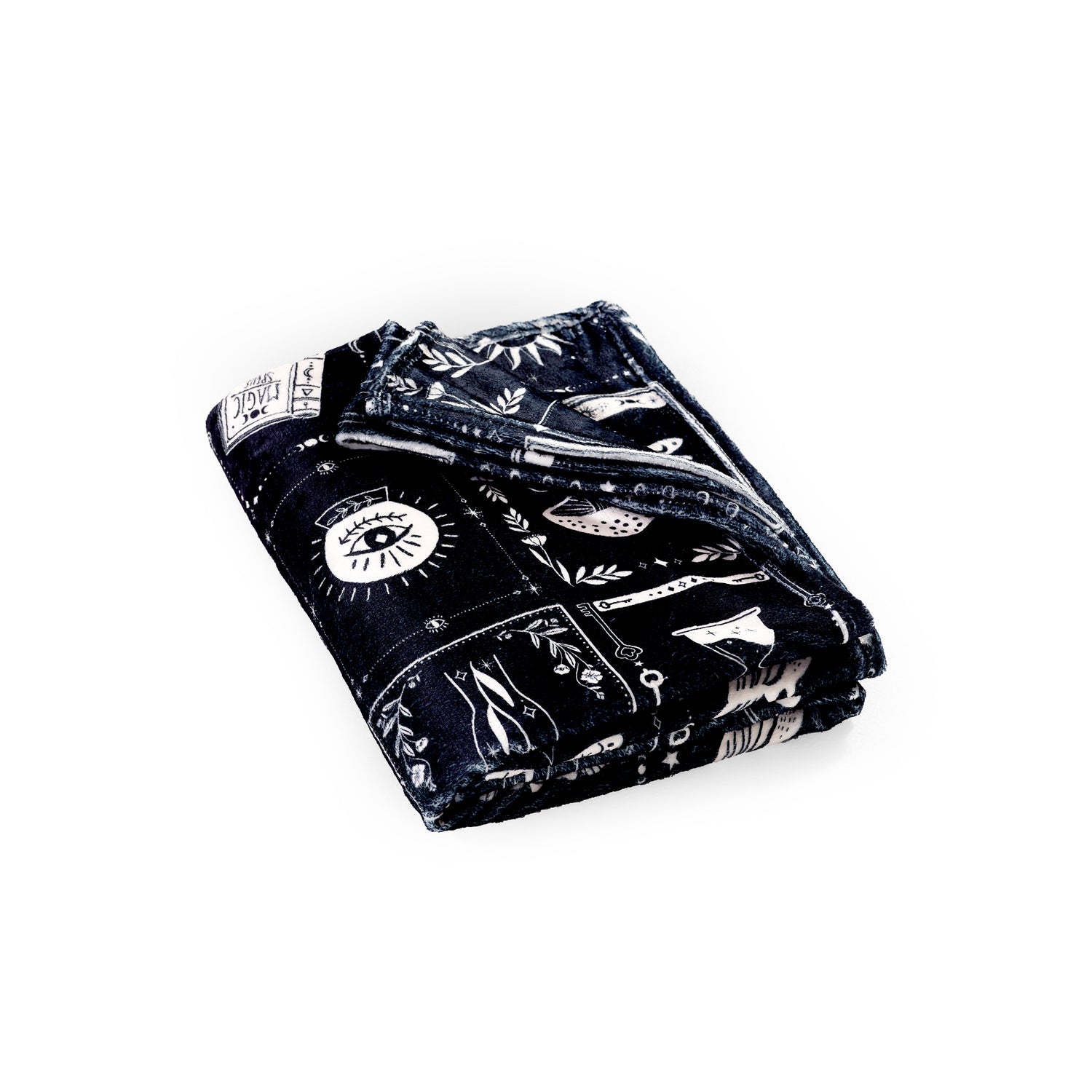 Catherine Lansfield Enchanted Witchcraft 130cm x 170cm Throw Black