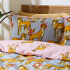 Their Nibs Untamed Cheetah Duvet Cover Bedding Set Grey