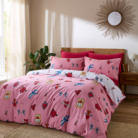 Their Nibs Mon Coeur Duvet Cover Bedding Set Pink