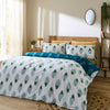 Their Nibs Peacock Feather Duvet Cover Bedding Set Teal