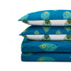 Their Nibs Peacock Feather Duvet Cover Bedding Set Teal
