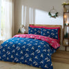 Their Nibs Christmas Reindeer Duvet Cover Bedding Set Blue
