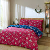 Their Nibs Christmas Reindeer Duvet Cover Bedding Set Blue