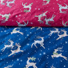 Their Nibs Christmas Reindeer Duvet Cover Bedding Set Blue