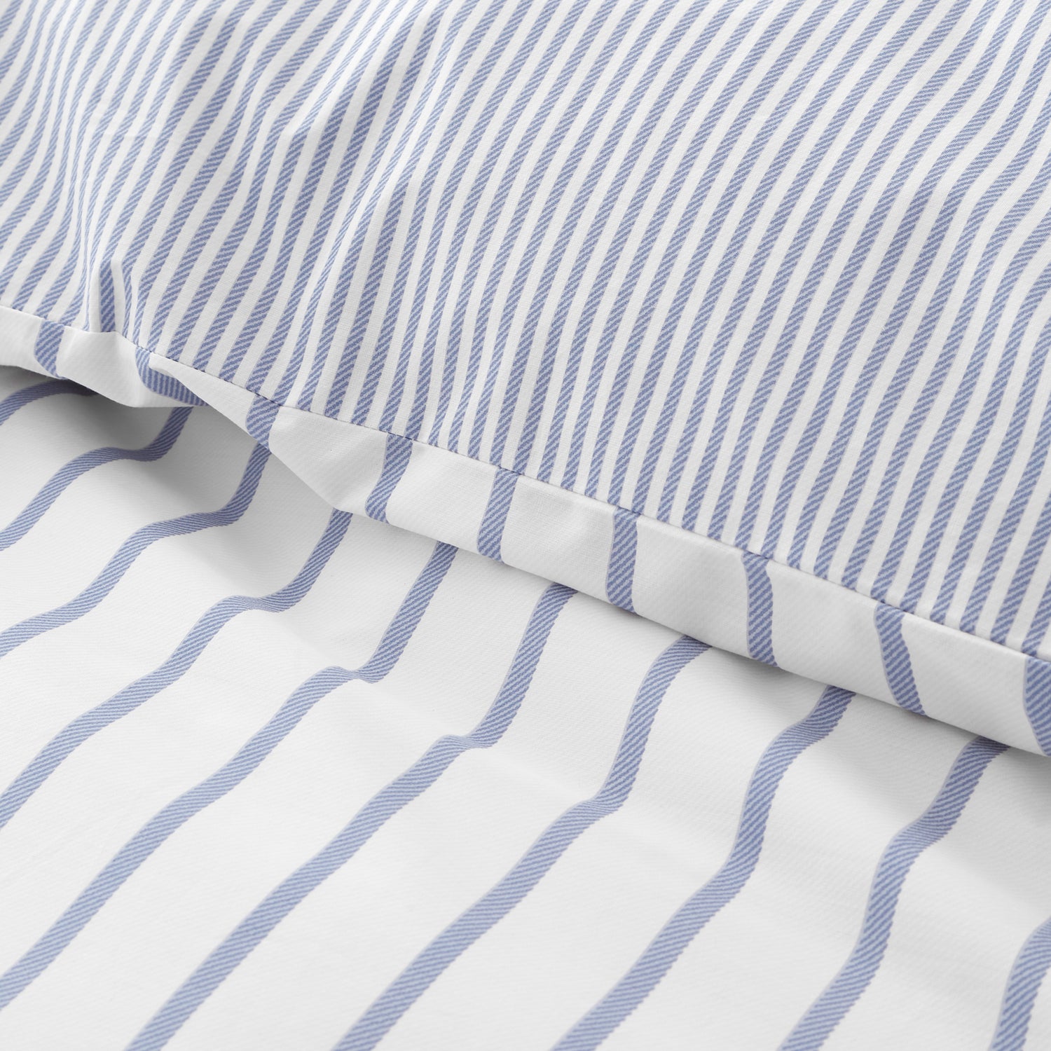 Bianca Hampton Stripe Duvet Cover Bedding Set Blue