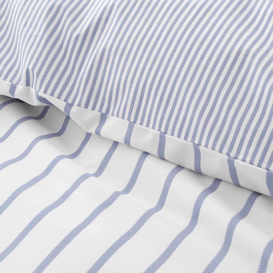 Bianca Hampton Stripe Duvet Cover Bedding Set Blue