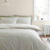 Bianca Hampton Stripe Duvet Cover Bedding Set Green