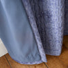 Bianca Attica Velvet Ready Made Eyelet Blackout Curtains Blue