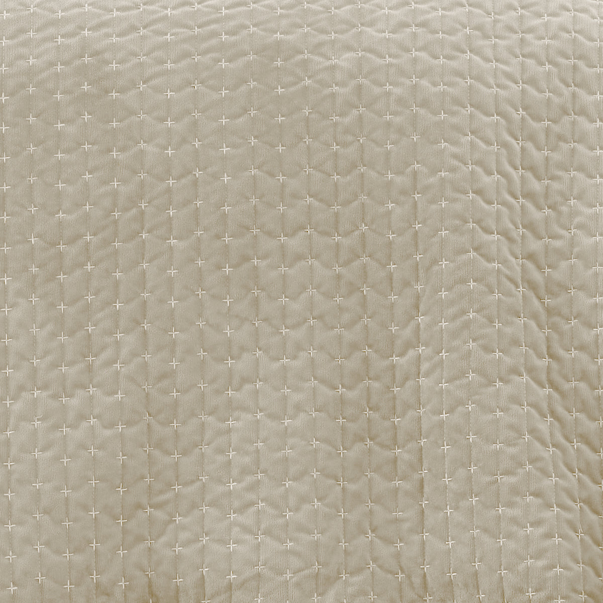 Bianca Attica Velvet 240cm x 260cm Bedspread Natural
