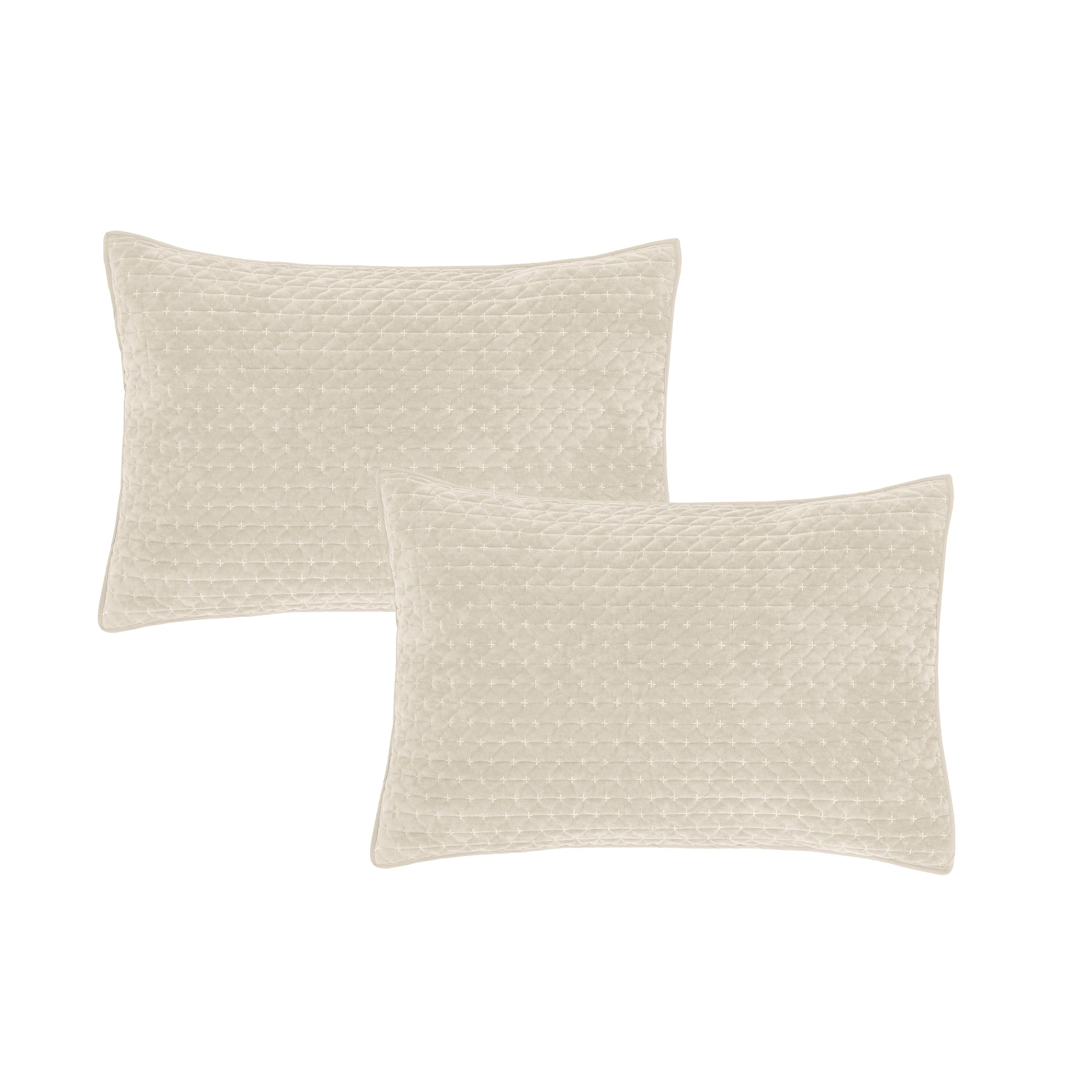 Bianca Attica Velvet Pillow Protector Natural