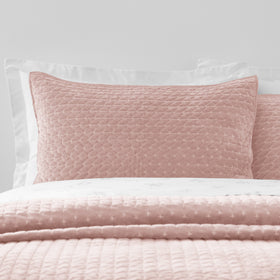 Bianca Attica Velvet Pair Pillow Protectors Pink
