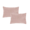 Bianca Attica Velvet Pair Pillow Protectors Pink