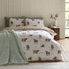 Catherine Lansfield Angus Highland Cow Duvet Cover Bedding Set Natural