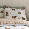 Catherine Lansfield Angus Highland Cow Duvet Cover Bedding Set Natural