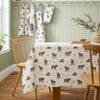 Catherine Lansfield Angus Highland Cow 137cm x 229cm Table Cloth Natural