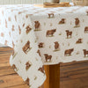 Catherine Lansfield Angus Highland Cow 137cm x 229cm Table Cloth Natural