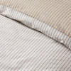 Catherine Lansfield Oxford Pinstripe Duvet Cover Bedding Set Natural