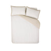 Catherine Lansfield Oxford Pinstripe Duvet Cover Bedding Set Natural
