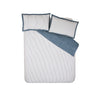 Catherine Lansfield Oxford Pinstripe Duvet Cover Bedding Set Navy