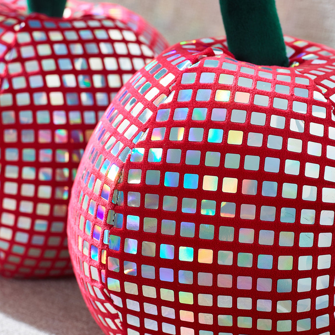 Catherine Lansfield Disco Cherries Filled Cushion Pink