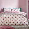Catherine Lansfield Disco Cherries Duvet Cover Bedding Set Pink