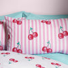 Catherine Lansfield Disco Cherries Duvet Cover Bedding Set Pink