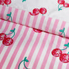 Catherine Lansfield Disco Cherries Duvet Cover Bedding Set Pink