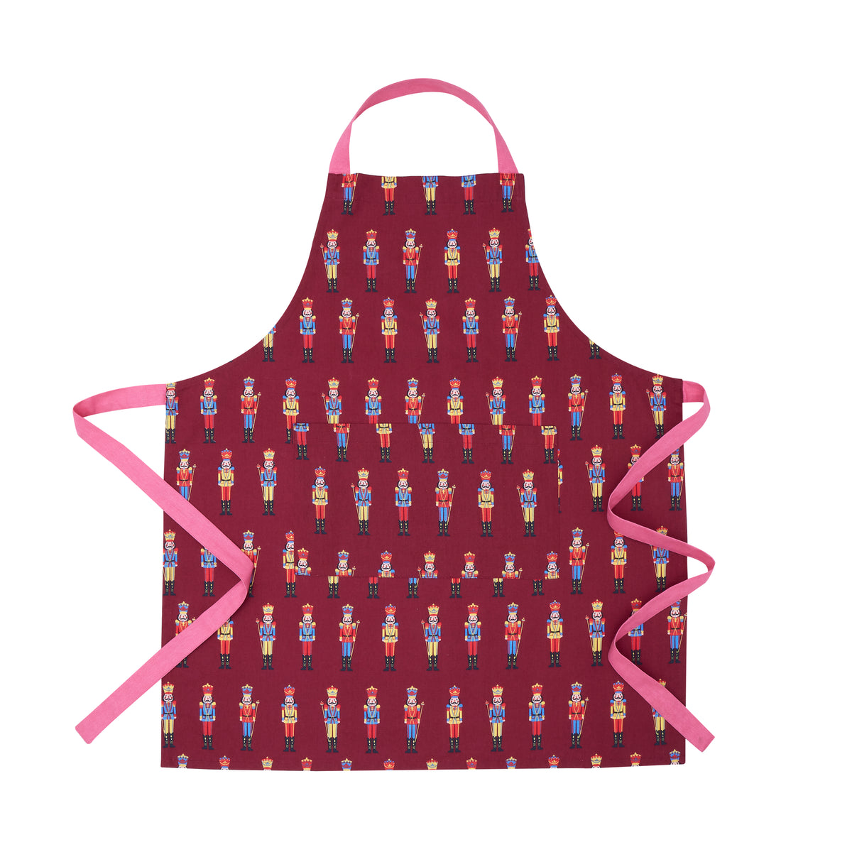 Catherine Lansfield Christmas Nutcracker Apron Plum
