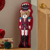 Catherine Lansfield Christmas Nutcracker Bear Filled Cushion Red