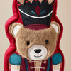 Catherine Lansfield Christmas Nutcracker Bear Filled Cushion Red