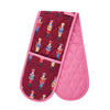Catherine Lansfield Christmas Nutcracker Oven Glove Double Plum