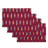 Catherine Lansfield Christmas Nutcracker Pack of Four Placemats 30cm x 46cm Plum