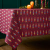 Catherine Lansfield Christmas Nutcracker Table Cloth Plum