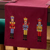 Catherine Lansfield Christmas Nutcracker 33cm x 220cm Runner Plum