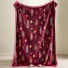 Catherine Lansfield Christmas Nutcracker Throw Plum