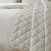 Catherine Lansfield Corded Leaves 240cm x 260cm Bedspread Champagne
