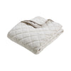 Catherine Lansfield Corded Leaves 240cm x 260cm Bedspread Champagne